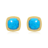 Blue Halo Earrings