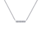 0.09 CTW Dainty Bar Necklace