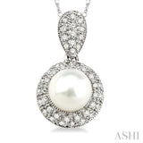 Pearl & Diamond Pendant