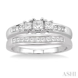 Past Present & Future Diamond Wedding Set