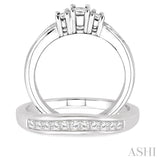 Past Present & Future Diamond Wedding Set