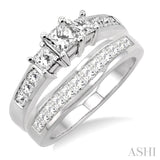 Past Present & Future Diamond Wedding Set