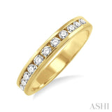 Channel Set Diamond Wedding Band