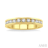 Channel Set Diamond Wedding Band