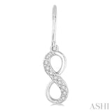 Infinity Shape Diamond Earrings