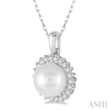 Pearl & Diamond Pendant