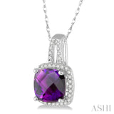 Gemstone & Diamond Pendant