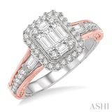 Fusion Diamond Engagement Ring