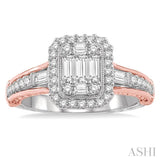 Fusion Diamond Engagement Ring