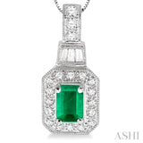 Gemstone & Diamond Pendant