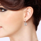 Silver Diamond Fashion Earrings