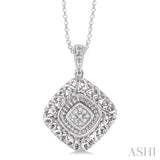 Silver Diamond Pendant