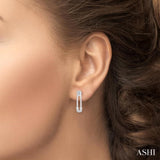 Safety Pin Diamond Fashion Earrings