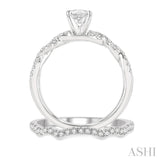 Oval Shape Diamond Wedding Set