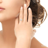 Paper Clip Lovebright Diamond Fashion Ring