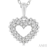 Heart Shape Petite Diamond Fashion Pendant