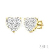 Heart Shape Lovebright Essential Diamond Earrings